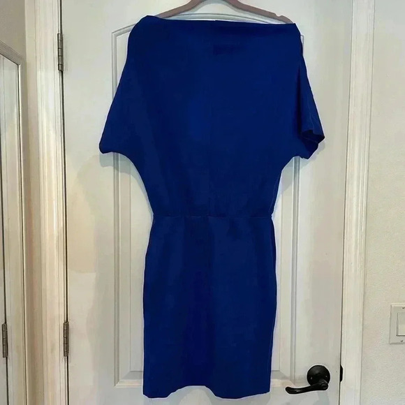NEW Amanda Uprichard Blue Midi Dress Sz M - Picture 5 of 6